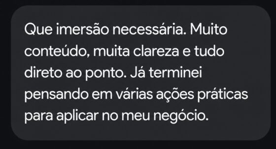 Depoimento de aluna 4